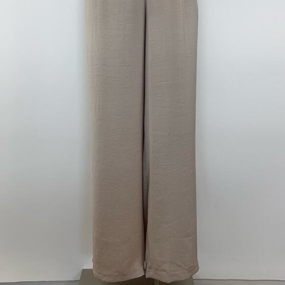 Barefoot Dreams Washed Satin Wide Leg Pants Feather Size XL NWT - Picture 3 of 10